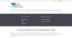 Desktop Screenshot of licence-referencement.fr