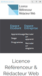 Mobile Screenshot of licence-referencement.fr