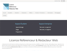 Tablet Screenshot of licence-referencement.fr